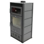 Fogão a lenha MODERNA Horno Luxe de 10 kW com forno, cinza - Image 3